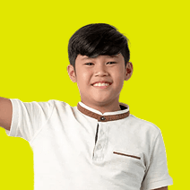 Student presenting with confidence