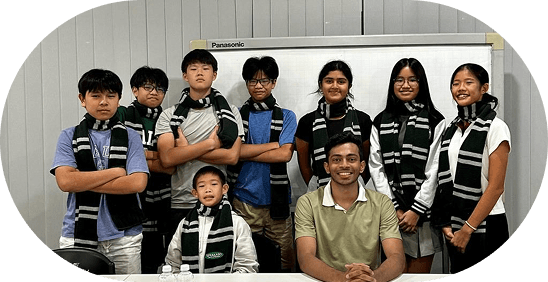 Group of confident Speakaso students ready to speak